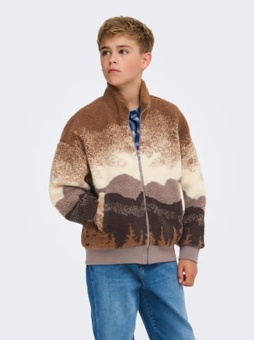 Fleecejacke "Adam" in Hellbraun/ Beige