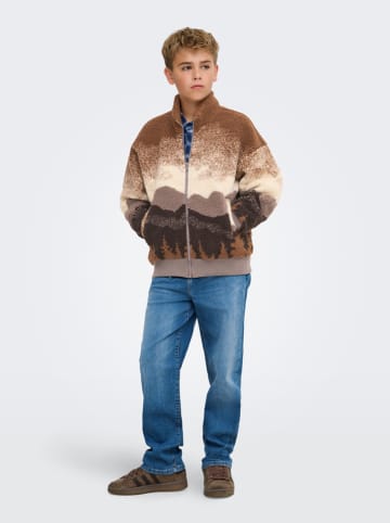 ONLY & SONS Junior Fleece vest "Adam" lichtbruin/beige