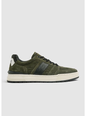 PME Legend Skórzane sneakersy w kolorze khaki