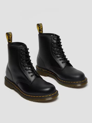 Leder-Boots in Schwarz