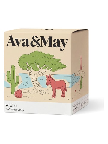 AVA&MAY Duftkerze "Aruba" in Beige - 550 g