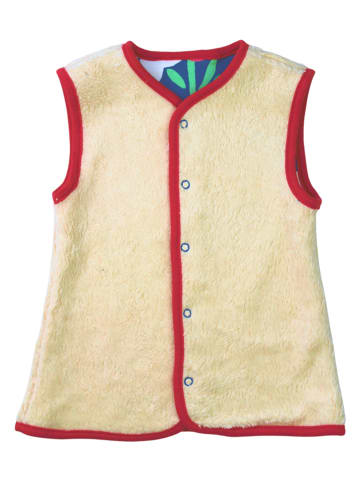 Toby Tiger Wende-Weste in Beige/ Bunt