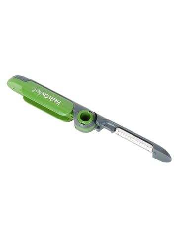 Fresh Choice 3-in-1-Schälmesser in Grün/ Grau