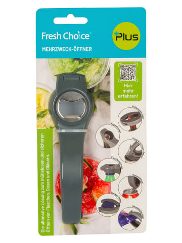 Fresh Choice Multifunctionele flesopener grijs