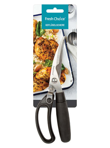 Fresh Choice Gevogelteschaar zwart - (L)23,5 cm