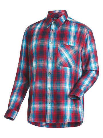 Maier Sports Funktionshemd "Claas" in Blau/ Rot