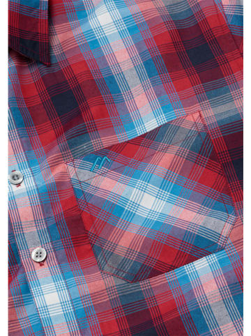 Maier Sports Funktionshemd "Claas" in Blau/ Rot