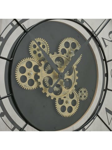 Boltze Wanduhr "Metropol" in Grau - Ø 57 cm