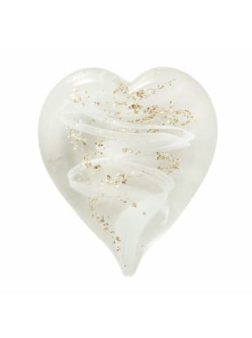 Boltze 2er-Set: Briefbeschwerer "Marmo" Transparent/ Gold - (H)3 cm