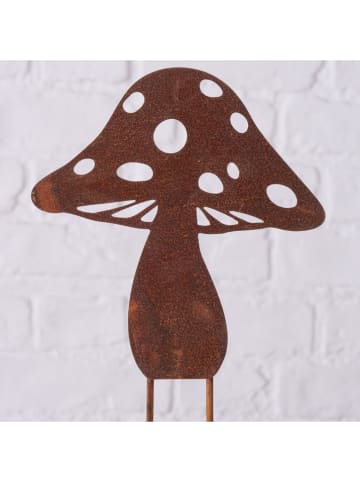 Boltze Gartenstab "Fungi" in Braun - (H)30,5 cm