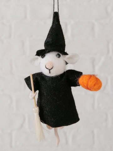 Boltze Figurka wisząca "Nymora" w kolorze czarno-pomarańczowym - wys. 14 cm