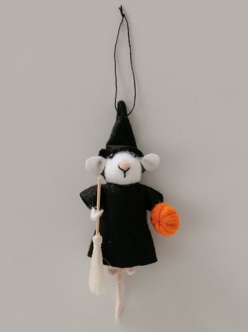 Boltze Figurka wisząca "Nymora" w kolorze czarno-pomarańczowym - wys. 14 cm