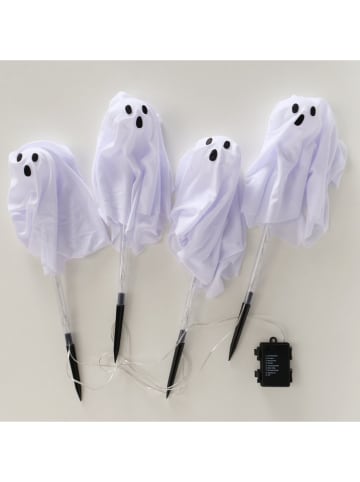 Boltze Dekoracja ogrodowa LED "Chorus" w kolorze białym - wys. 49 cm