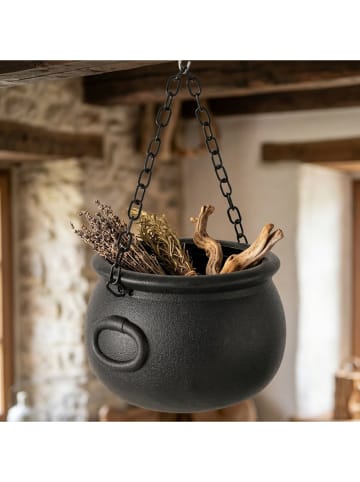 Boltze Dekoschale "Pontos" in Schwarz - (H)15 cm
