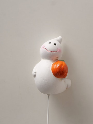 Boltze Wtyczki (2 szt.) "Nemu" w kolorze biało-pomarańczowym do doniczki - wys. 28 cm