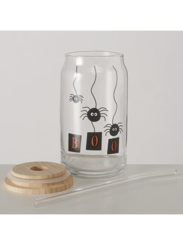Boltze Kubki imprezowe (2 szt.) "Spooky" w kolorze czarno-pomarańczowym - 440 ml