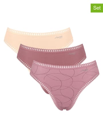 Sloggi 3-delige set: Slip ''Go Crush'' lichtroze/beige