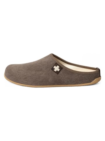 Living Kitzbühel Pantoffels "Gipfelkreuz" bruin