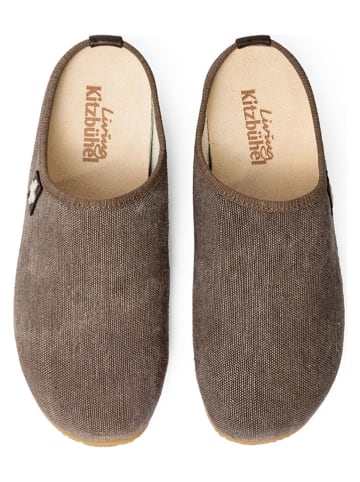 Living Kitzbühel Pantoffels "Gipfelkreuz" bruin