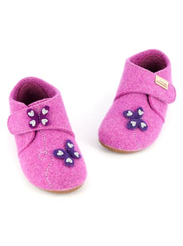 Pantoffels "Schmetterliing" roze