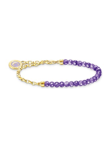 Thomas Sabo Pozłacana bransoletka z kryształami