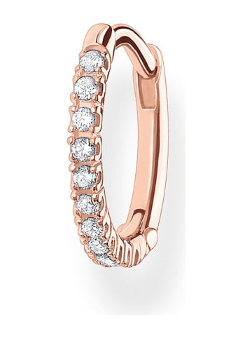 Thomas Sabo Pozłacany kolczyk-kreola z cyrkoniami