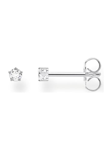 Silber-Ohrstecker mit Edelstein