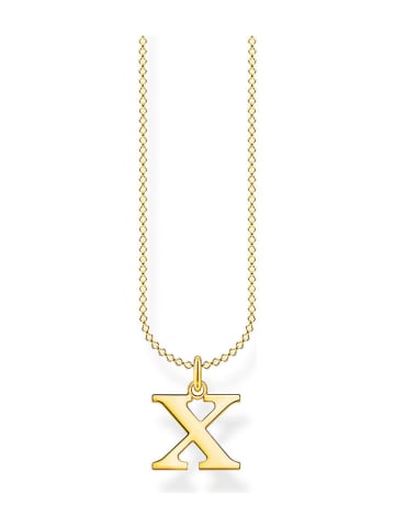 Thomas Sabo Pozłacany naszyjnik z zawieszką - dł. 45 cm