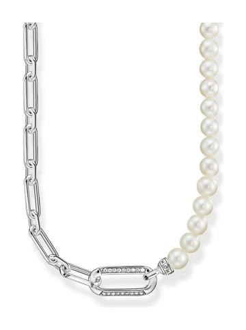 Thomas Sabo Silber-Halskette mit Perlen - (L)45 cm