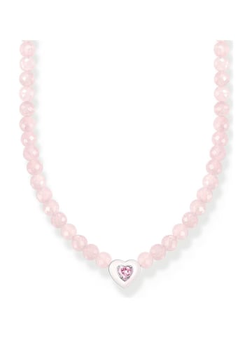 Srebrny choker z elementem ozdobnym - dł. 42 cm