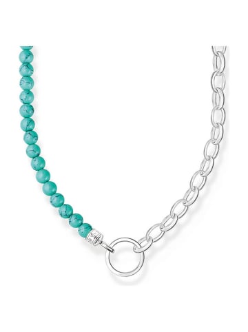 Thomas Sabo Srebrny naszyjnik z elementem ozdobnym - dł. 45 cm