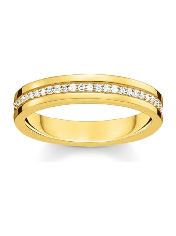 Thomas Sabo Pozłacany pierścionek z cyrkoniami