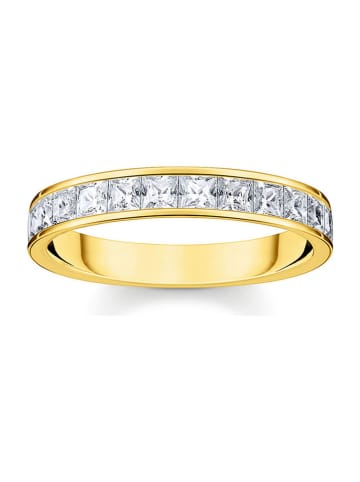 Thomas Sabo Pozłacany pierścionek z cyrkoniami