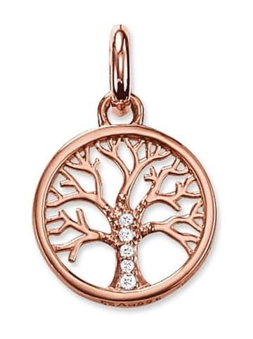 Thomas Sabo Rosévergold. Anhänger mit Edelsteinen