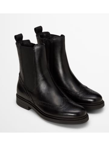 Marc O'Polo Shoes Skórzane sztyblety "Paula" w kolorze czarnym