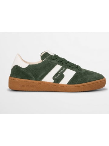 Marc O'Polo Shoes Leren sneakers "Court" groen