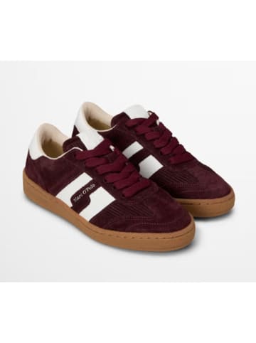 Marc O'Polo Shoes Leren sneakers "Court" donkerrood