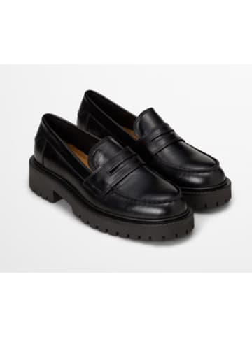 Marc O'Polo Shoes Skórzane slippersy "Phia" w kolorze czarnym