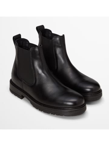 Marc O'Polo Shoes Skórzane sztyblety "Rony" w kolorze czarnym