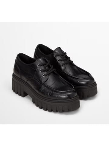 Marc O'Polo Shoes Leder-Schnürschuhe "Vala" in Schwarz