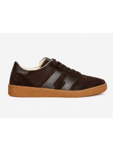 Marc O'Polo Shoes Leder-Sneakers "Court" in Dunkelbraun
