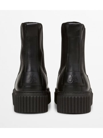 Marc O'Polo Shoes Skórzane sztyblety "Bianca" w kolorze czarnym
