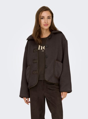 JDY Fleece vest "Noella" bruin