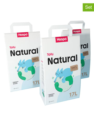 Hoopo 3-delige set: kattenbakvulling "Tofu"