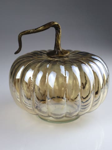 AM Design Figurka dekoracyjna "Pumpkin" w kolorze złotym - wys. 19 cm