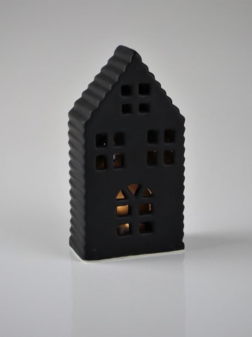 Figurka dekoracyjna LED w kolorze czarnym - wys. 8  x Ø 15 cm