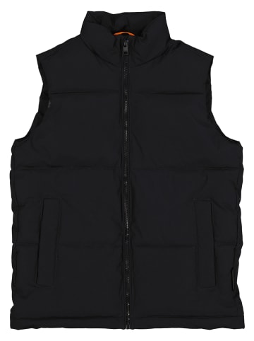 JACK & JONES Junior Kamizelka pikowana "Surface" w kolorze czarnym