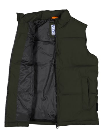 JACK & JONES Junior Steppweste "Surface" in Grün