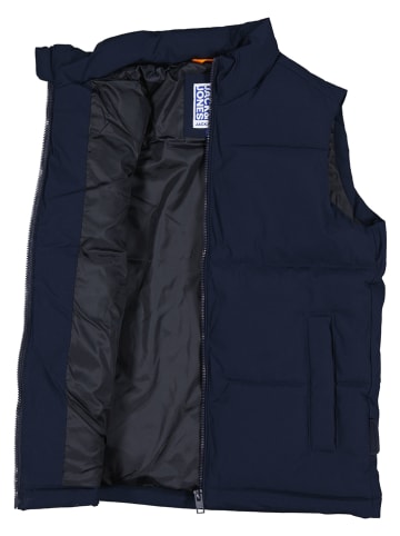 JACK & JONES Junior Kamizelka pikowana "Surface" w kolorze czarnym