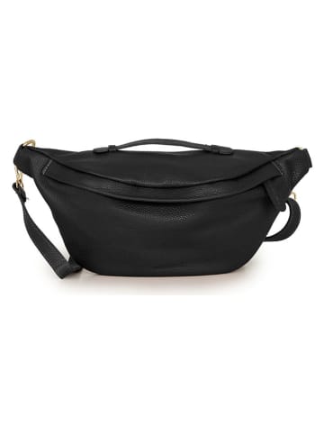 Leder-Brustbeutel " Maffucci" in Schwarz - (B)42 x (H)17 x (T)13 cm